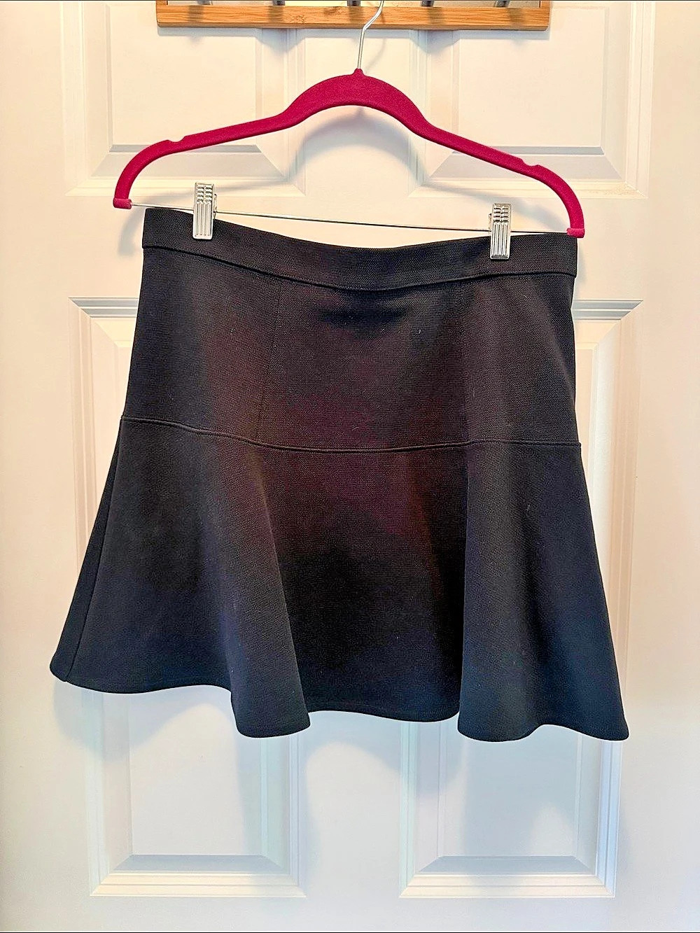 Madewell A-Line Wavelength Skirt in Black Like New